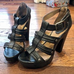 Frye Gladiator Platform Sandals 8.5